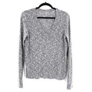 American Eagle Knit Sweater Women's M Gray Casual Basic‎ Classic Academia Staple